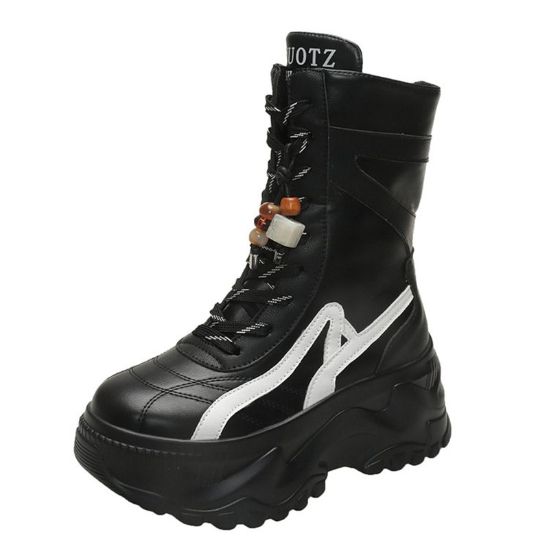 Sneaker Zone - Nuevas botas gruesas a media pantorrilla